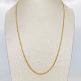 Cadena Cubana 1.8g / 45cm / 1.92mm Oro Amarillo 18K