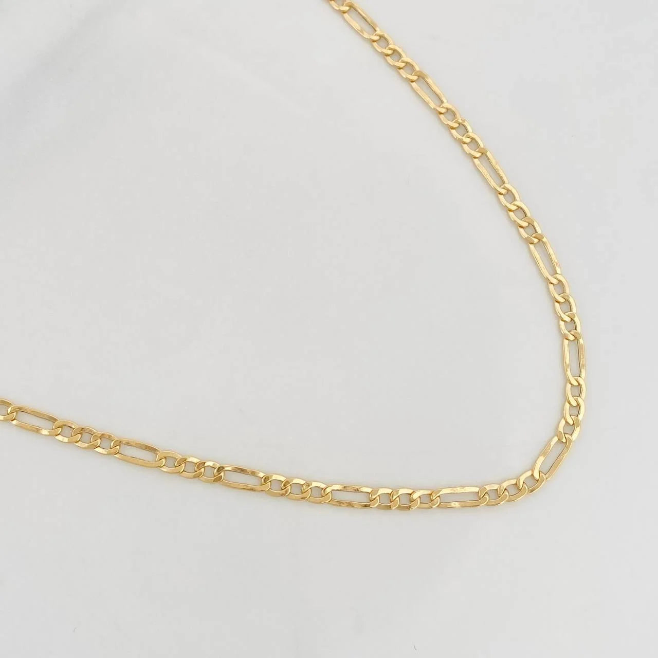 Cadena Figaro 3.65g / 60cm / 3.1mm Oro Amarillo 18K