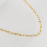 Cadena Fígaro 2.2g / 60cm / 2.35mm Oro Amarillo 18K