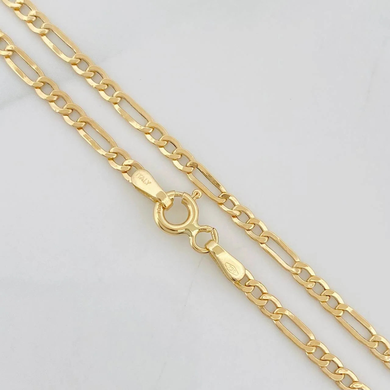 Cadena Figaro 3.65g / 60cm / 3.1mm Oro Amarillo 18K