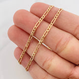 Cadena Fígaro 2.2g / 60cm / 2.35mm Oro Amarillo 18K