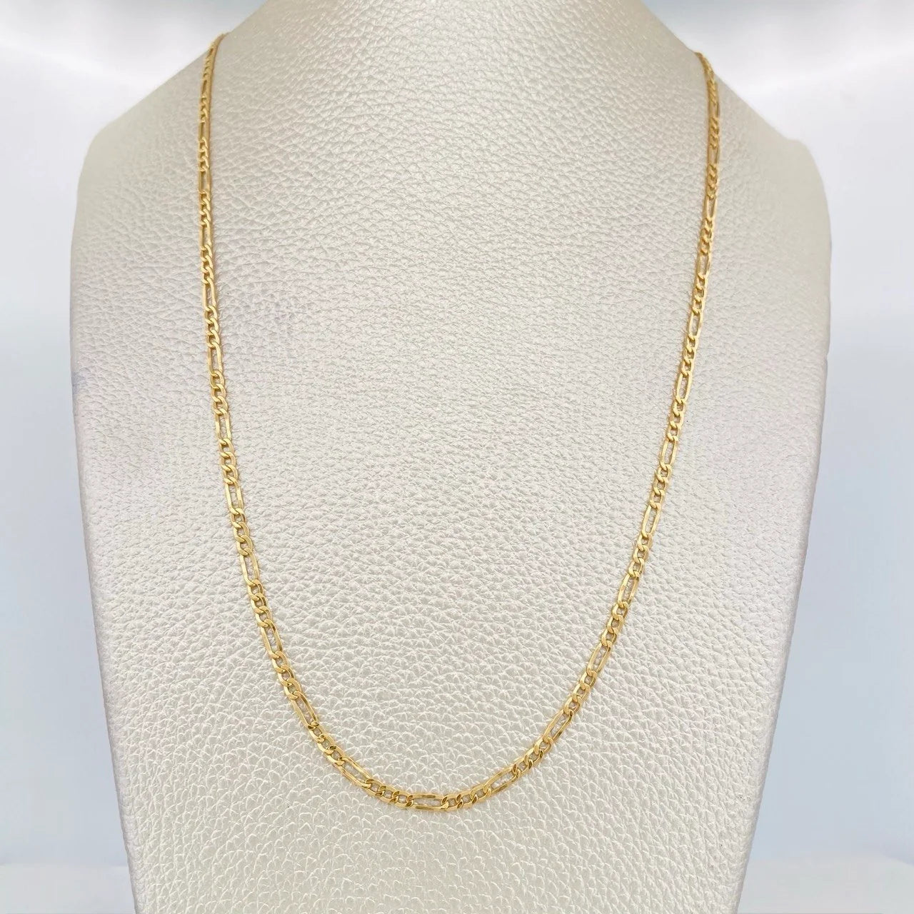 Cadena Figaro 3.65g / 60cm / 3.1mm Oro Amarillo 18K