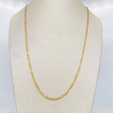 Cadena Fígaro 2.2g / 60cm / 2.35mm Oro Amarillo 18K