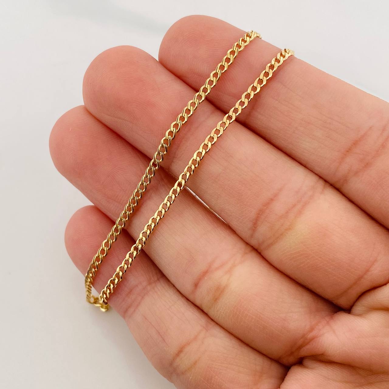 Cadena Cubana 1.8g / 45cm / 1.92mm Oro Amarillo 18K