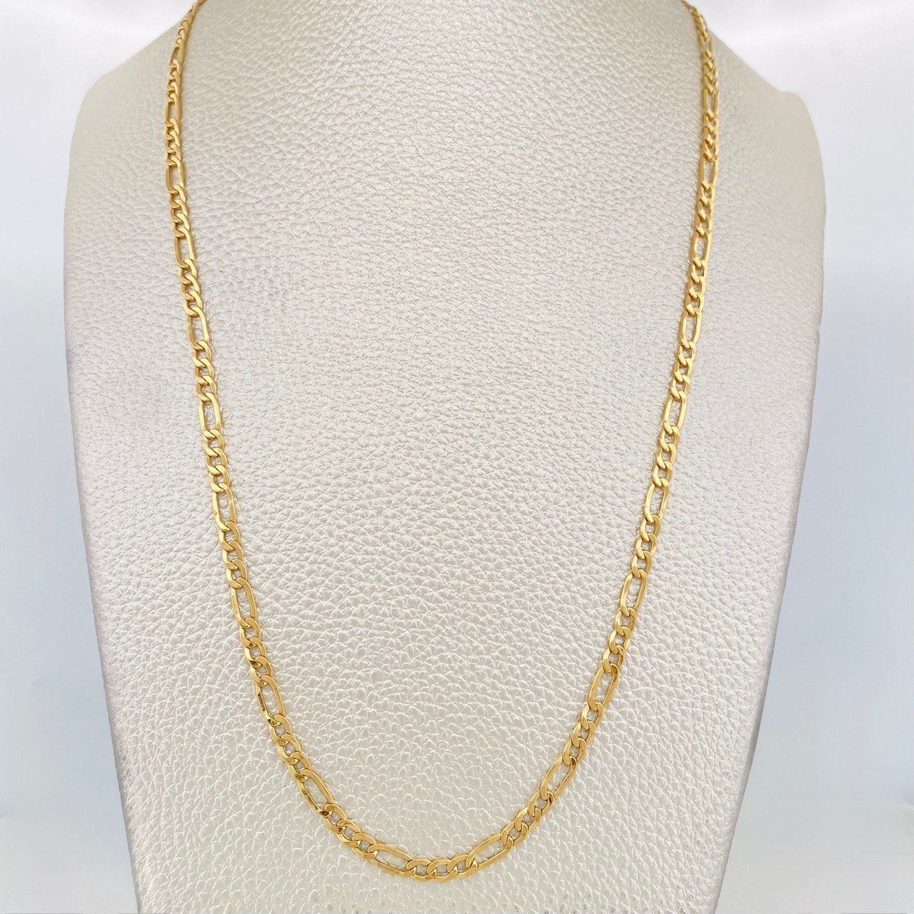 Cadena Figaro 3.55g / 50cm / 3.36mm Oro Amarillo 18K