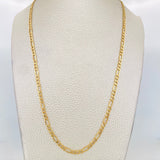 Cadena Figaro 3.55g / 50cm / 3.36mm Oro Amarillo 18K