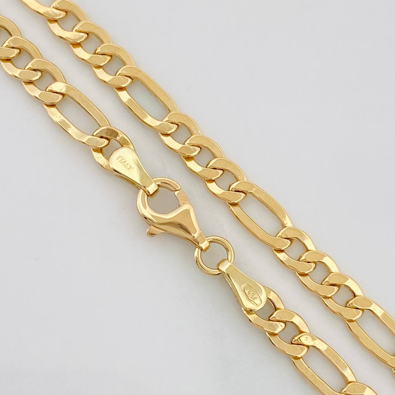 Cadena Fígaro 9.45g / 60cm / 4.28mm Oro Amarillo 18K