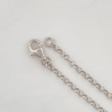 Pulso Aro Seguido Halo Esmeralda 0.38pts 2.15g / 18cm / 1.28mm Plata 925