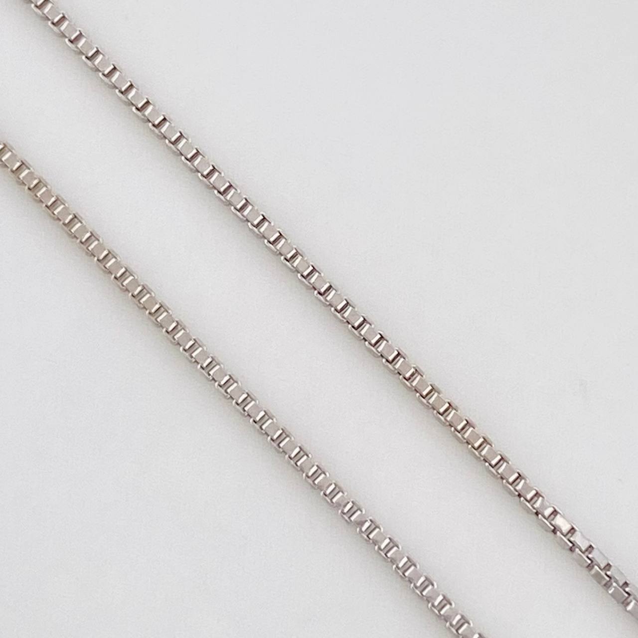 Cadena Cuatro Garras Esmeralda 0.55pts 2.2g / 45cm / 0.8mm Plata 925