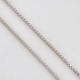 Cadena Cuatro Garras Esmeralda 0.55pts 2.2g / 45cm / 0.8mm Plata 925