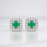 Topos Halo Esmeraldas 20pts 1.75g / 6.57mm Plata 925