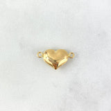 Herraje Corazón 0.75gr / 1.9cm / Troquelado Oro Amarillo 18K