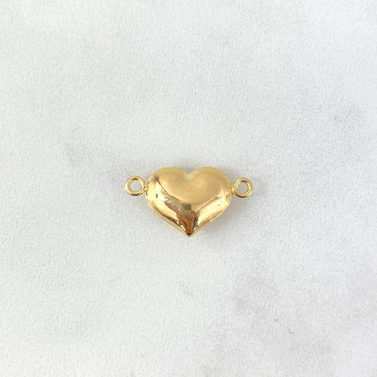 Herraje Corazón 0.8gr / 1.9cm / Troquelado Oro Amarillo 18K