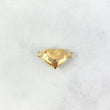 Herraje Corazón 0.8gr / 1.9cm / Troquelado Oro Amarillo 18K
