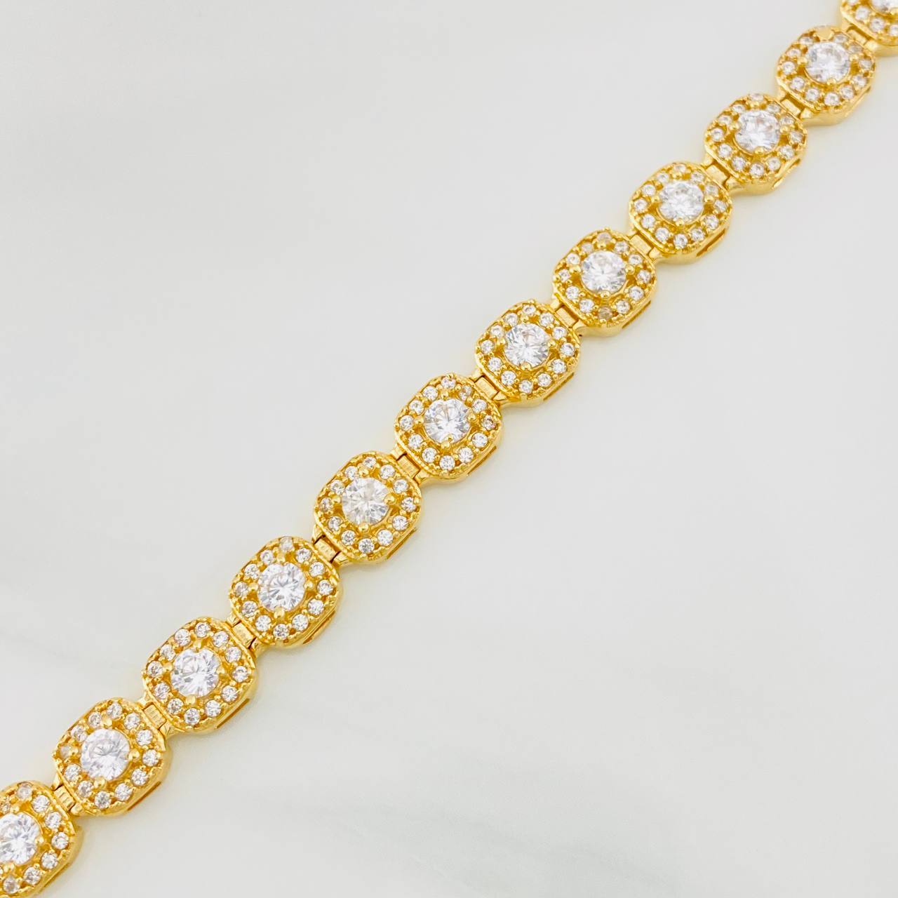 Pulso Tennis 13.6g / 19.6cm / 6.19mm Oro Amarillo 18K