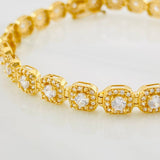 Pulso Tennis 13.6g / 19.6cm / 6.19mm Oro Amarillo 18K