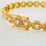 Pulso Tennis 13.6g / 19.6cm / 6.19mm Oro Amarillo 18K