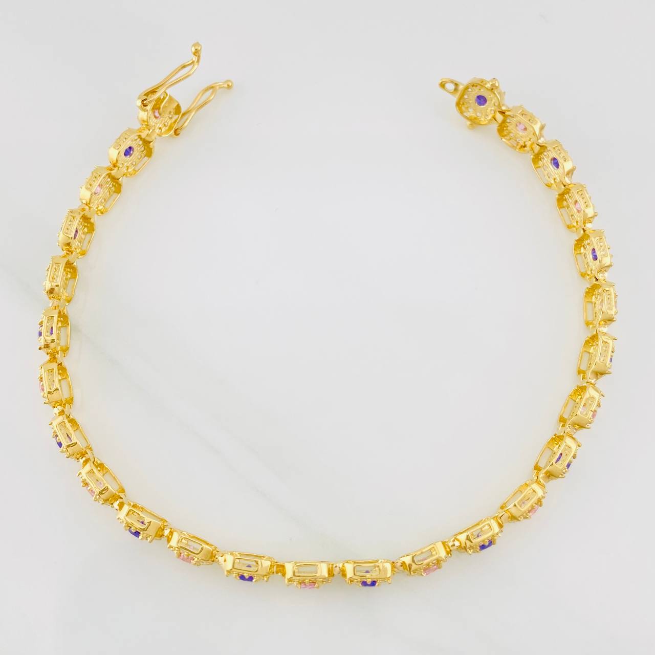 Pulso Tennis 13.15g / 19.6cm / 6.16mm Oro Amarillo 18K
