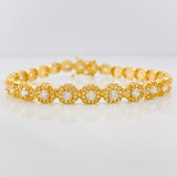 Pulso Tennis 13.75g / 19cm / 6mm Oro Amarillo 18K