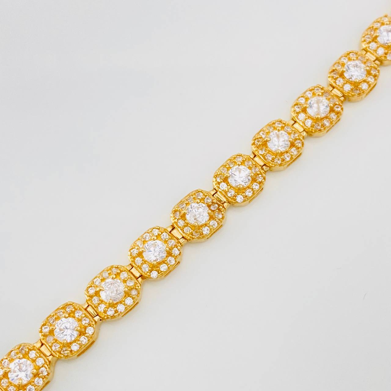 Pulso Tennis 14.35g / 20.4cm / 6.16mm Oro Amarillo 18K