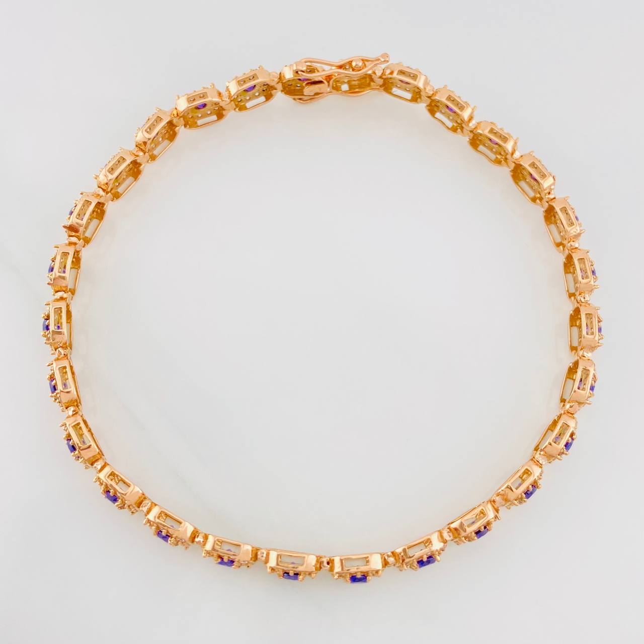 Pulso Tennis 14g / 20.9cm / 6.2mm Oro Rosa 18K