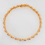 Pulso Tennis 14g / 20.9cm / 6.2mm Oro Rosa 18K