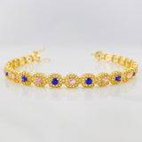 Pulso Tennis 13.15g / 19.6cm / 6.16mm Oro Amarillo 18K