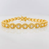 Pulso Tennis 14.35g / 20.4cm / 6.16mm Oro Amarillo 18K