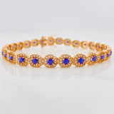 Pulso Tennis 14g / 20.9cm / 6.2mm Oro Rosa 18K
