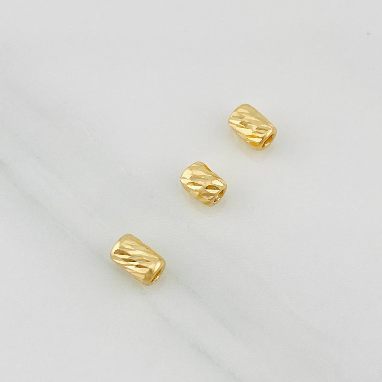 Herraje Cilindro 0.1g / 0.5cm / 3mm Oro Amarillo 18K