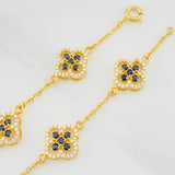 Pulso Trébol Aro Seguido 8.65g / 17.4cm / 1.52mm Oro Amarillo 18K