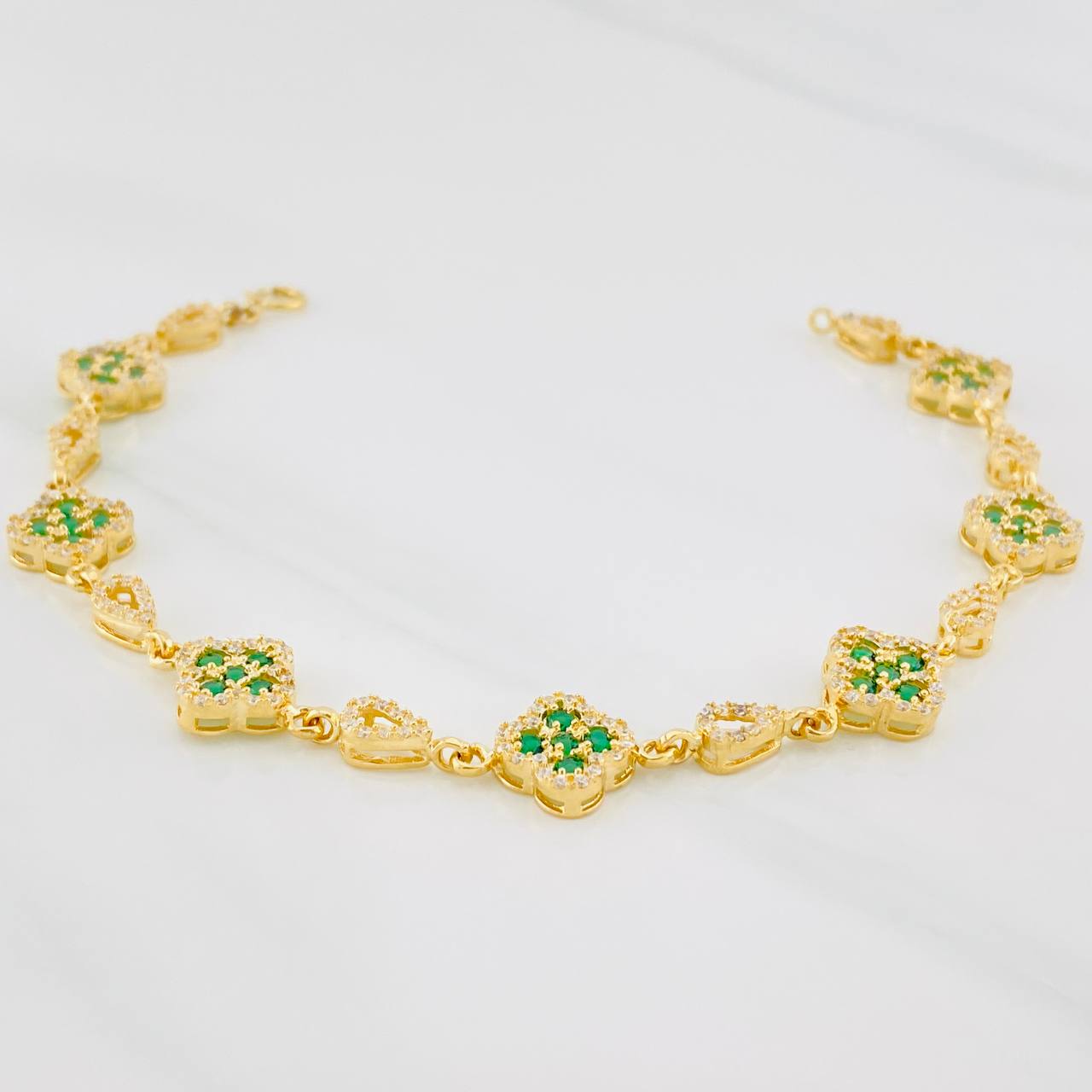 Pulso Trébol 11.55g / 19.9cm / 4.22mm Oro Amarillo 18K