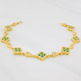 Pulso Trébol 11.55g / 19.9cm / 4.22mm Oro Amarillo 18K