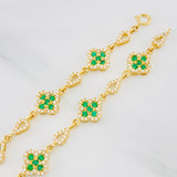 Pulso Trébol 11.55g / 19.9cm / 4.22mm Oro Amarillo 18K