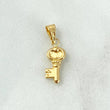 Dije Llave Medieval 0.45gr / 1.8cm / Oro 18K