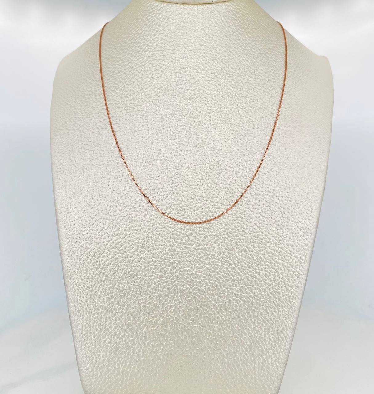 Cadena Veneciana 1.15 g / 40 cm / 0.5 mm Oro Rosa 18K
