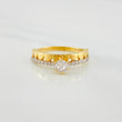 Anillo Solitario Corazones 2.45g / T6 1/4 Dos Oros Amarillo Blanco 18K