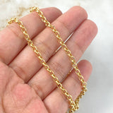 Cadena Roll-on  4.4gr / 45cm / 2.5mm Oro Amarillo +3 18K