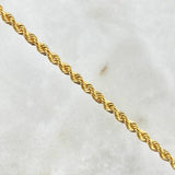 Cadena Lazo 3.7gr / 60cm / 2.3mm Oro Amarillo +3
