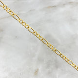Cadena Figaro 5.5gr / 50cm / 2.9mm Oro Amarillo +0 ©