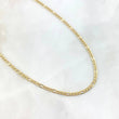 Cadena Figaro 4.95gr / 50cm / 3.3mm Oro Amarillo +0