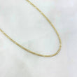 Cadena Figaro 3.05gr / 60cm / 2.5mm Oro Amarillo +0 *