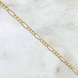 Cadena Figaro 2.4gr / 60cm / 2.1mm Oro Amarillo +1