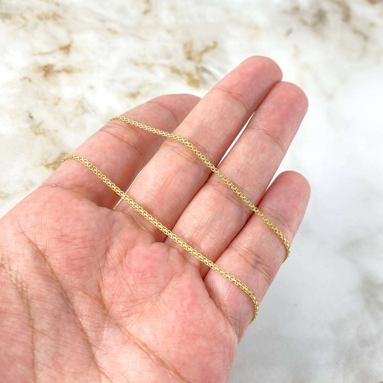 Cadena China 2.7gr / 50cm / 1.5mm Oro Amarillo +1