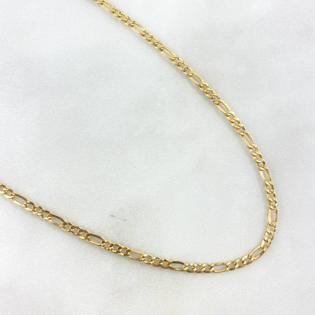 Cadena Figaro 2.85 g / 62 cm / 2.8 mm Oro Amarillo 18K