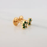 Topos Flor 0.85gr / 3mm Oro Amarillo 18K &