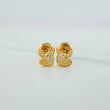 Topos Corazon Medio Destello 0.6 g / 3.98 mm Oro Amarillo 18K