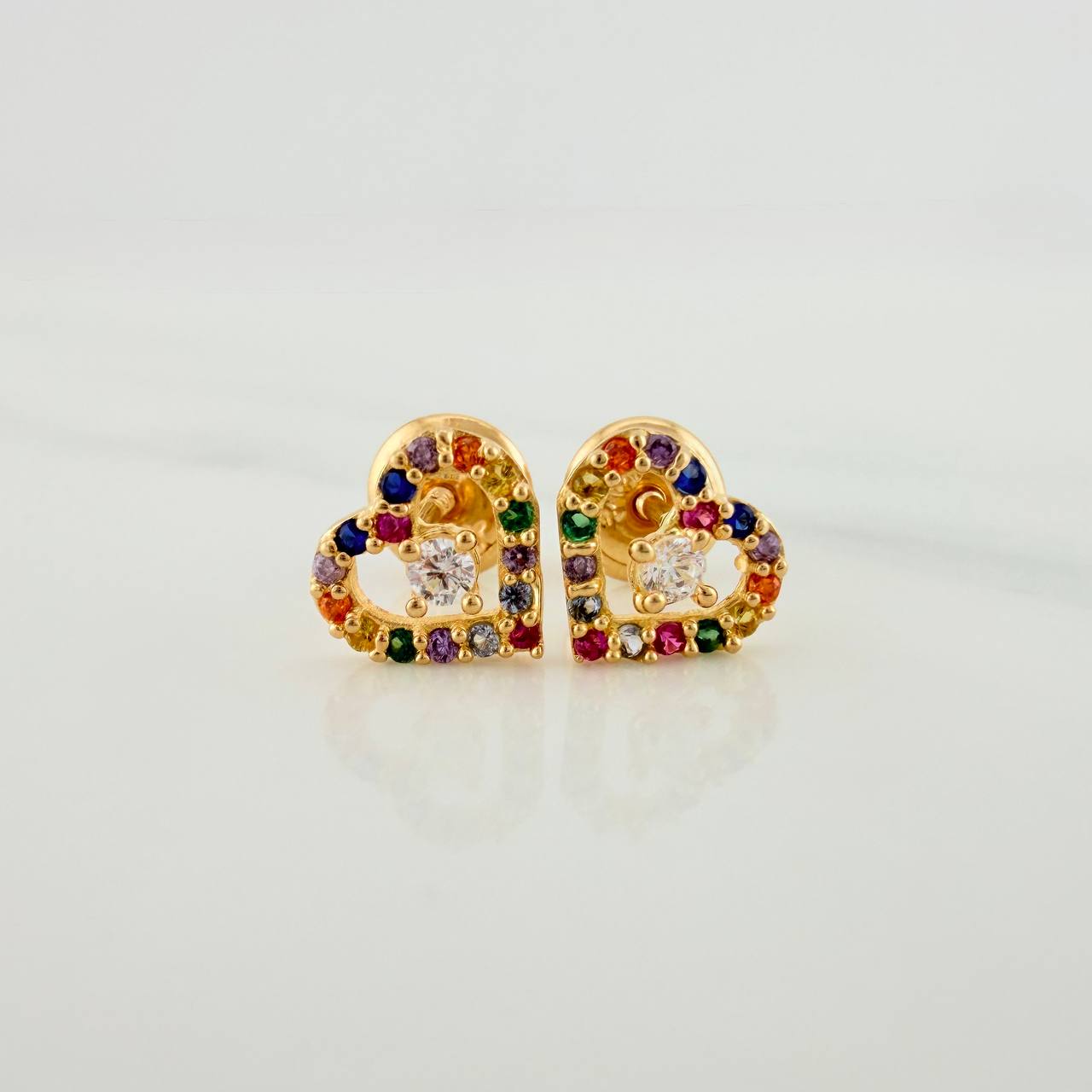 Topos Corazon 0.9gr / 7.37mm Oro Amarillo 18K