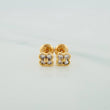 Topos Trebol 1.05gr / 5mm Oro Amarillo 18K &