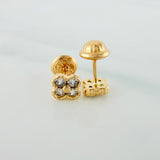 Topos Trebol 1.05gr / 5mm Oro Amarillo 18K &